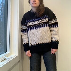 ICICLE fairisle cableknit sweater